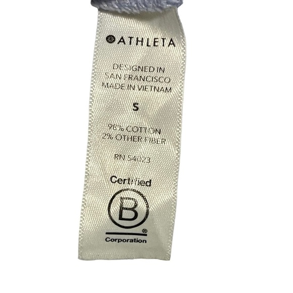 Athleta Sundown Tie Dye Light Purple Pullover Sweatshirt Women's S - Picture 7 of 7